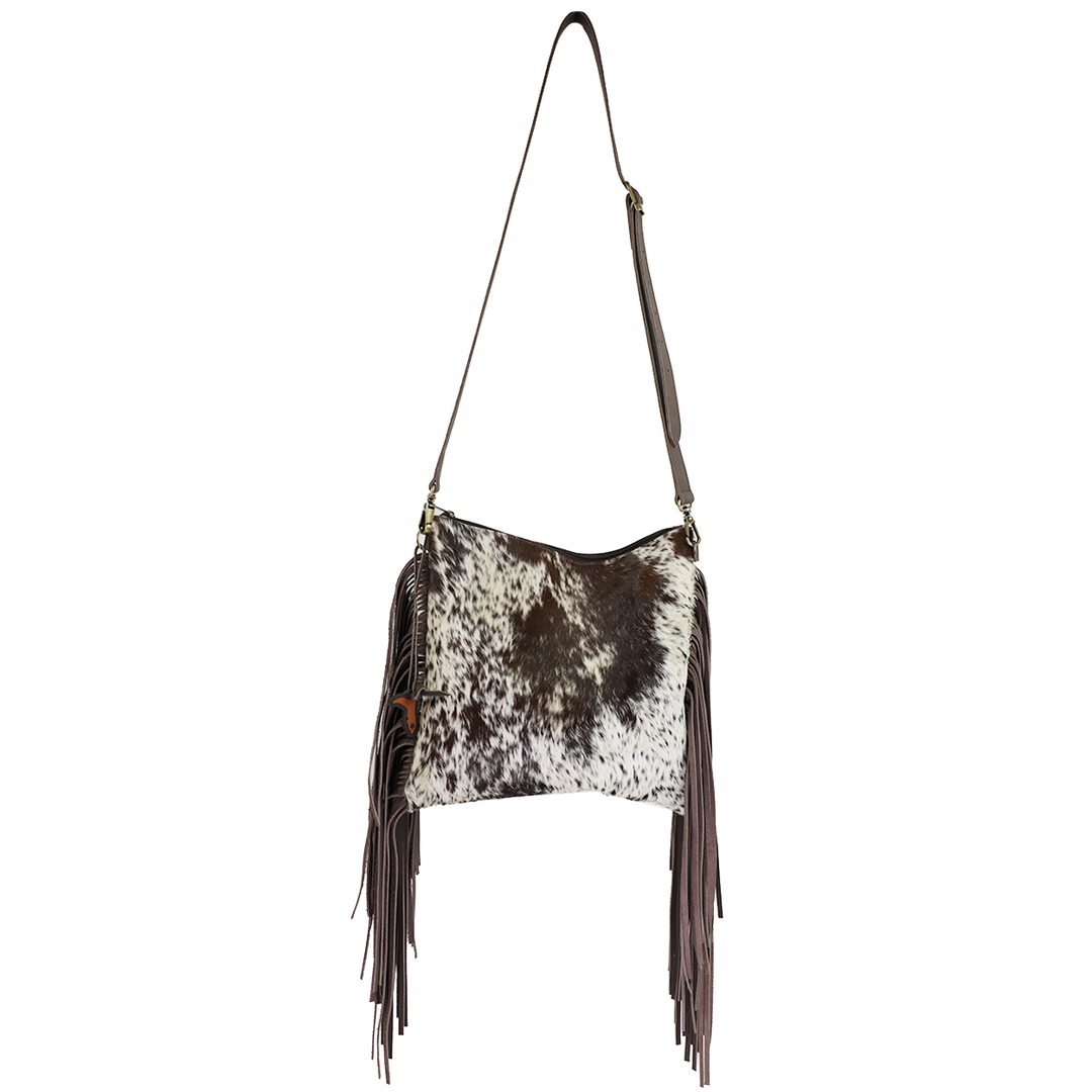 Leather Boho Handbag - Leather Bag with Fringe